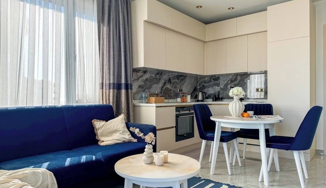 1+1 Apartment Qoople Excellence C37 with sea and mountain in Alanya