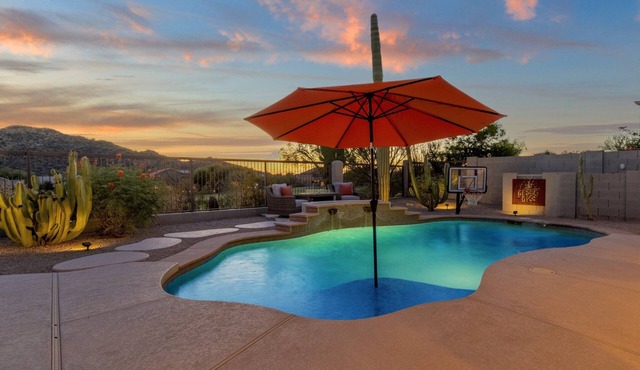 Incredible golf course views with modern, southwest inspired decor in Mesa