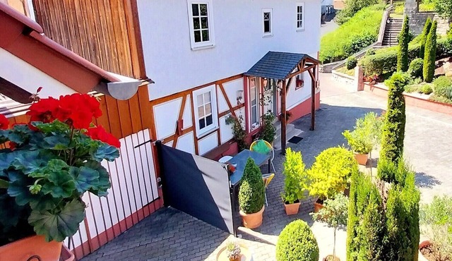 Small, narrow, lovingly renovated half-timbered house in the heart of Waldhessen in Wildeck