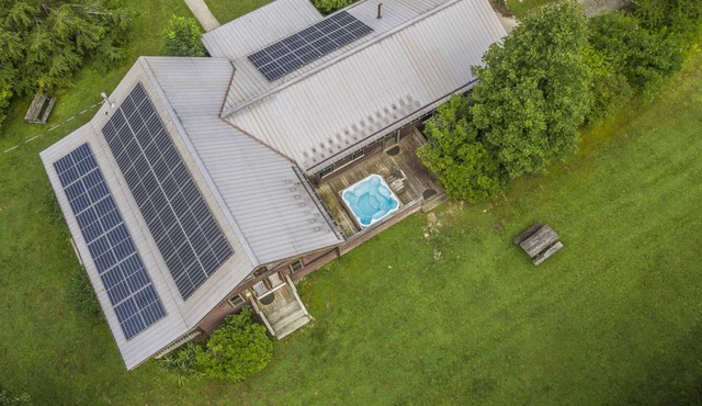 Solar Powered with Massive Timber Framed Great Room. The Meadows in Victor